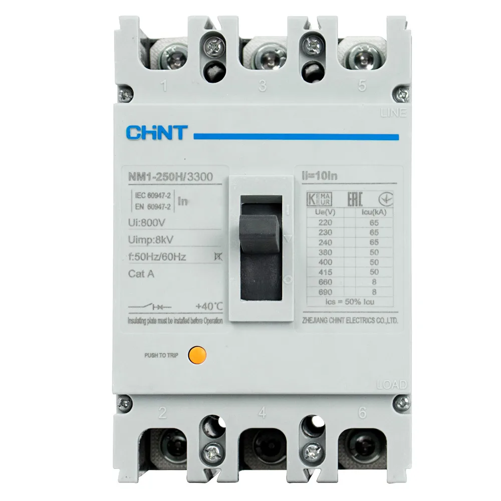 3P 160A IINTERRUPTOR DE FUERZA FIJO NM1-250H/3300 Chint