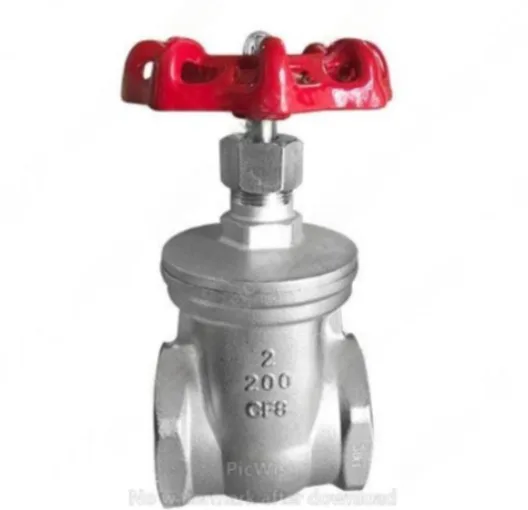 VÁLVULA COMPUERTA INOX. 304 (CF8) 200 PSIG ROSCA NPT TIPO INDUSTRIAL SUN
