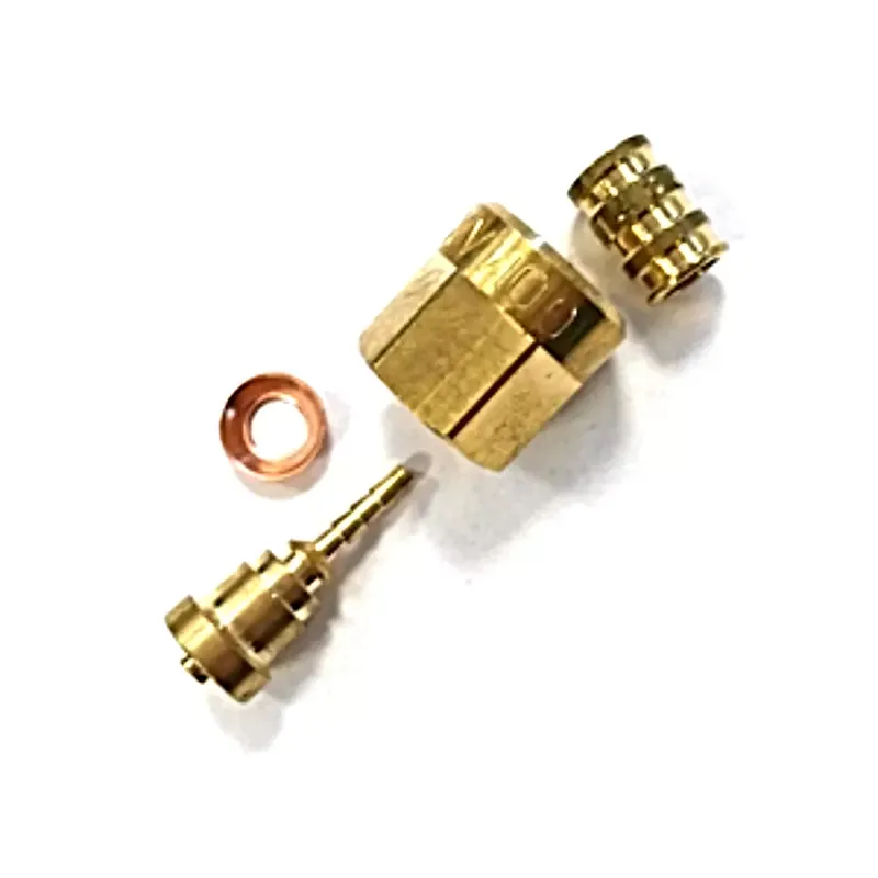 Conector recto 1/4″ – SAE para manguera termoplástica ID 4mm – 4001